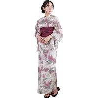 Amazon | [KYOETSU] [キョウエツ] 浴衣セット 変わり織 生成り